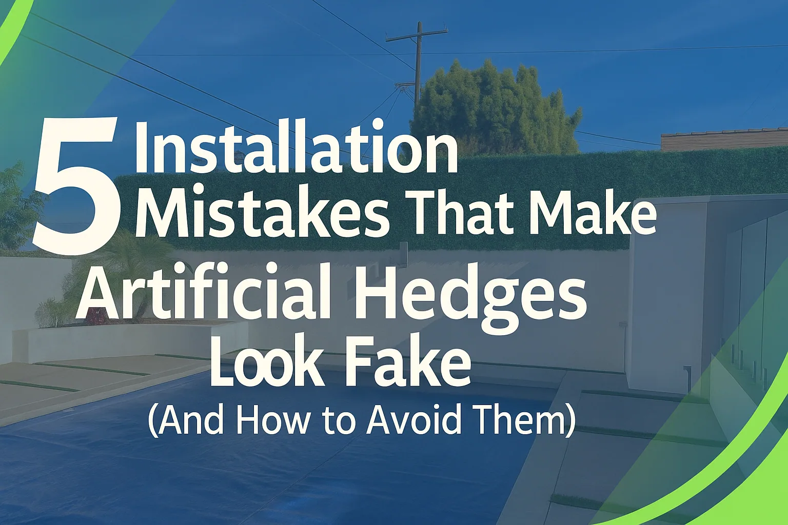 5 Installation Mistakes That Make Artificial Hedges Look Fake