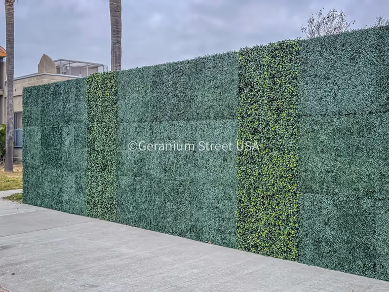 Compton graffiti abatement: 1,500 sq ft modular living wall on a block perimeter image 6